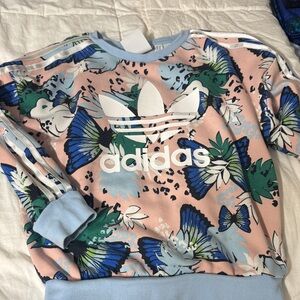 Adidas Pastel Floral Crewneck - Youth